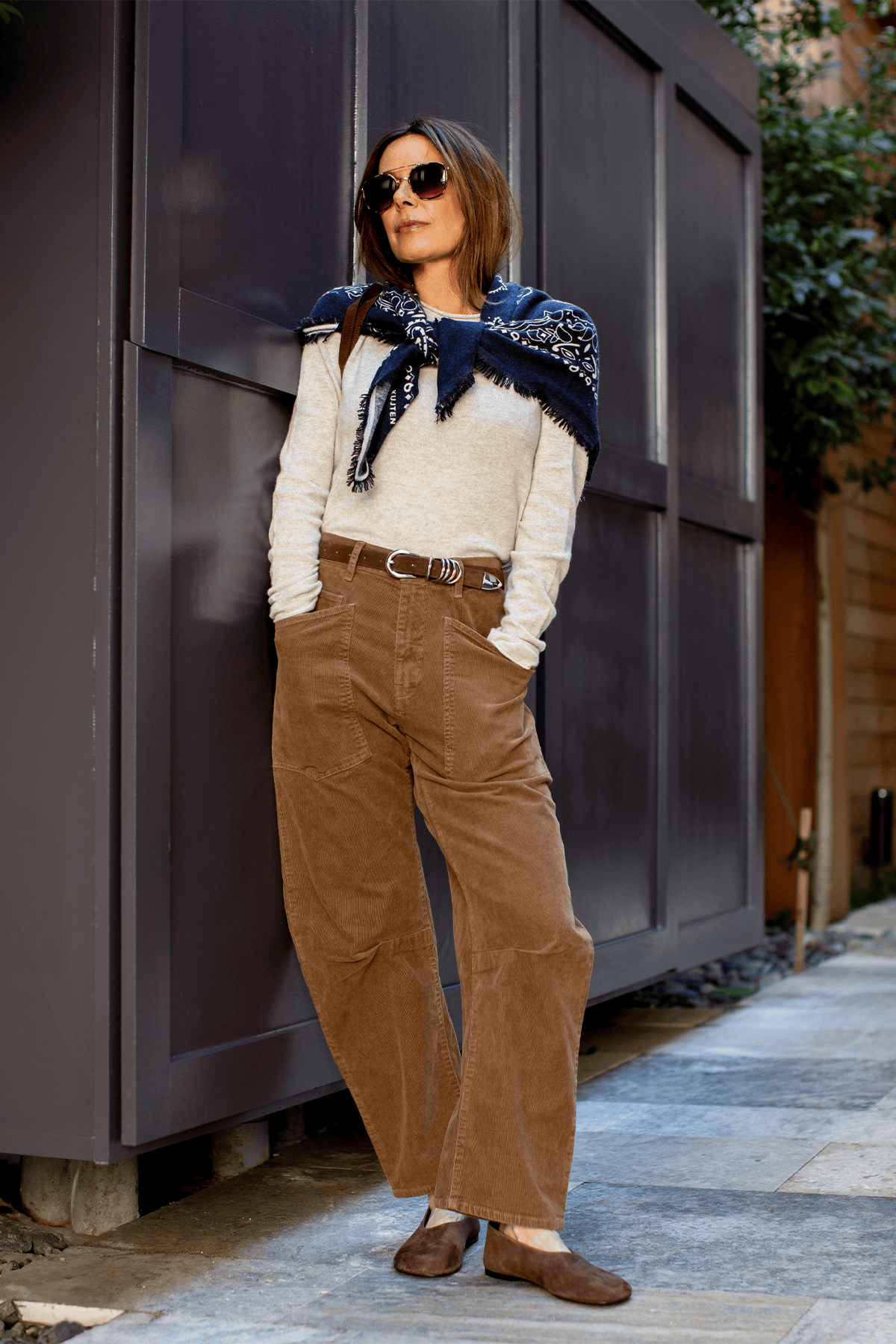 Nili Lotan Shon Pant in Caffe – Hampden Clothing
