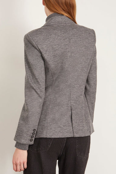 Simkhai Jackets Auden Knit Combo Blazer in Warm Gray Simkhai Auden Knit Combo Blazer in Warm Gray