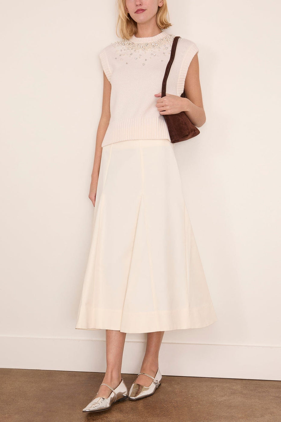 Simkhai Candra Vest in Ivory
