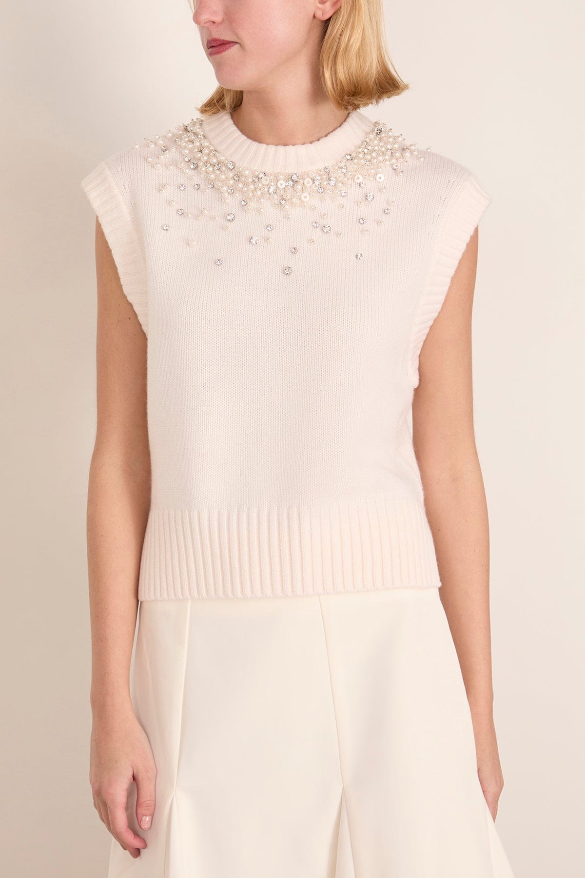 Simkhai Candra Vest in Ivory