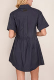 Simkhai Dawson Shirt Dress in Dark Midnight