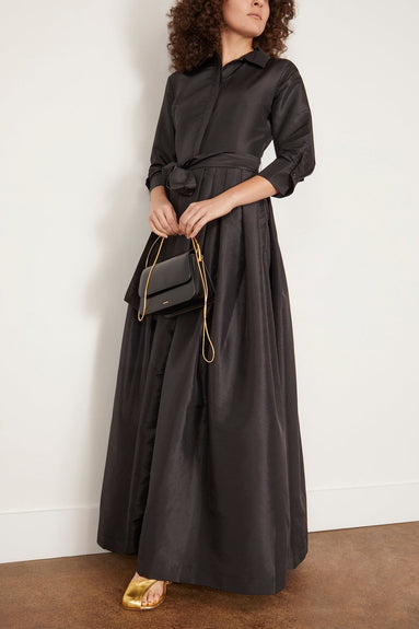 Simkhai Gowns Julip Short Sleeve Belted Gown in Black Simkhai Julip Short Sleeve Belted Gown in Black