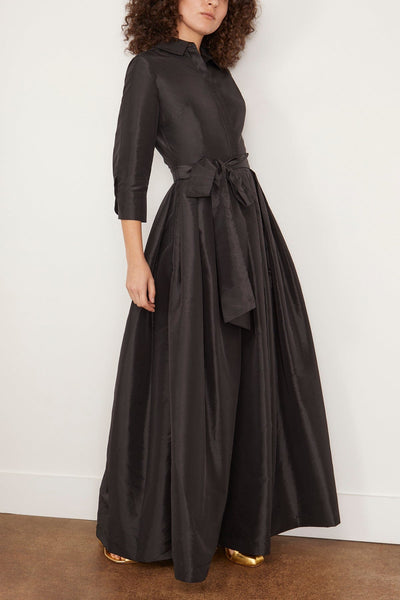 Simkhai Gowns Julip Short Sleeve Belted Gown in Black Simkhai Julip Short Sleeve Belted Gown in Black