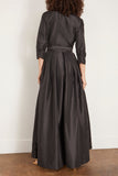 Simkhai Gowns Julip Short Sleeve Belted Gown in Black Simkhai Julip Short Sleeve Belted Gown in Black