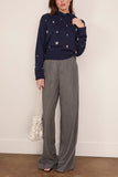 Simkhai Karmen Embellished Hooded Top in Midnight