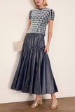 Simkhai Kendra Short Sleeve Top in Sky Multi