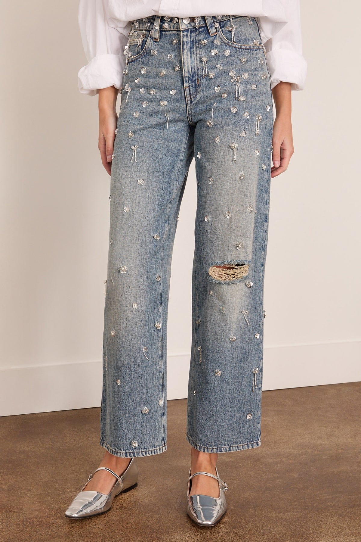 Simkhai Zealand Embellished Pant in Hollywood