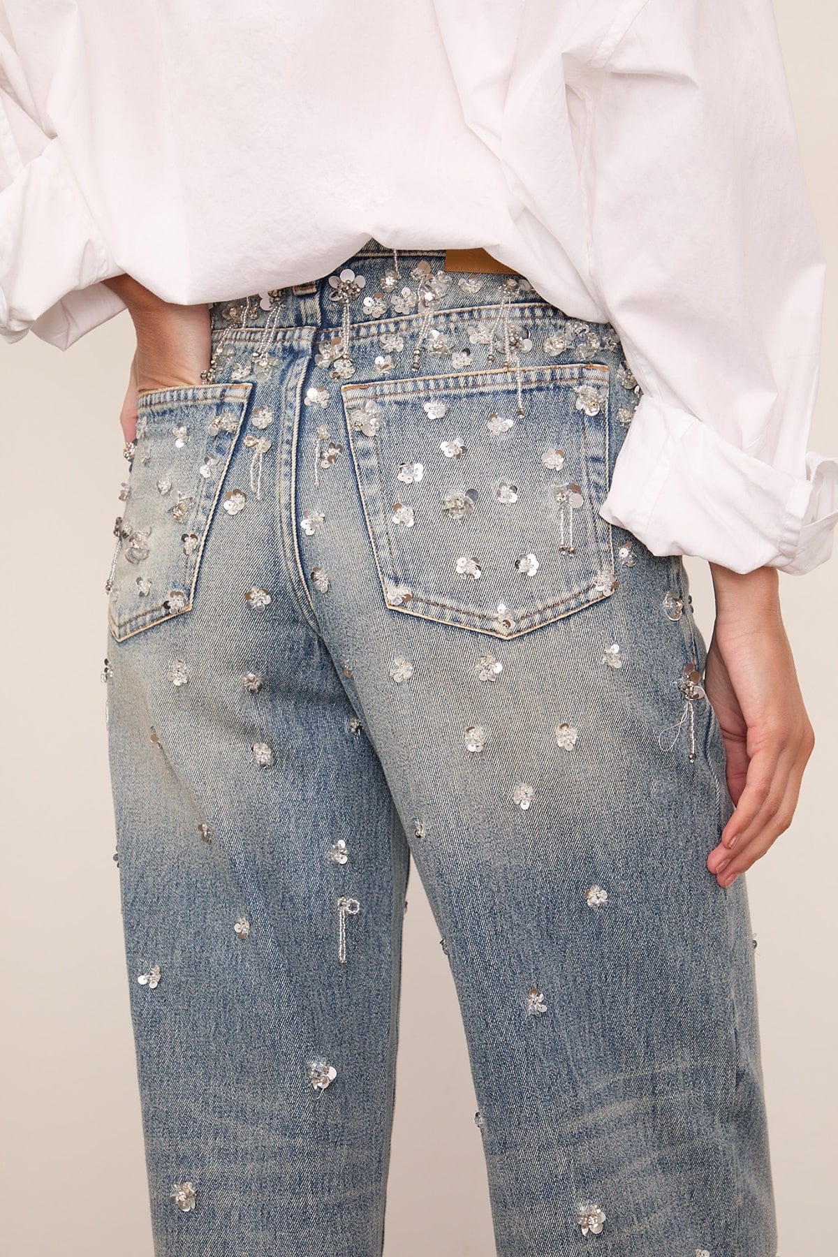 Simkhai Zealand Embellished Pant in Hollywood
