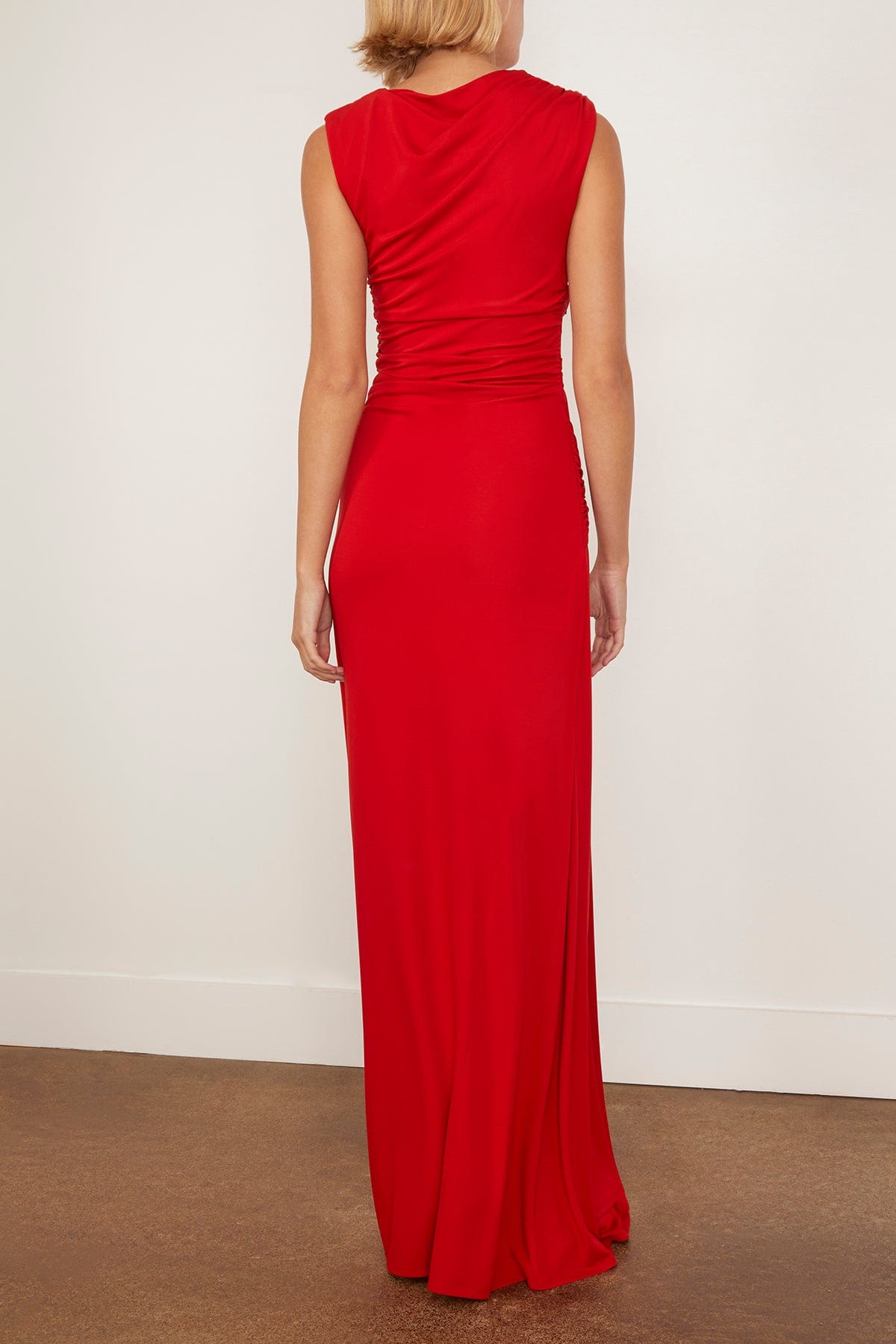 Simkhai Blaine Sleeveless Gown in Crimson