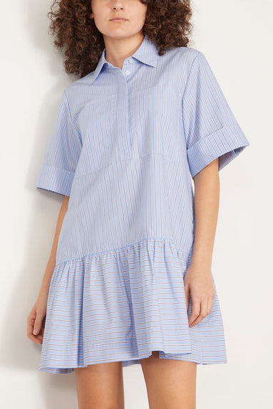 Simkhai Casual Dresses Cris Dress in Harbor Blue Stripe Simkhai Cris Dress in Harbor Blue Stripe