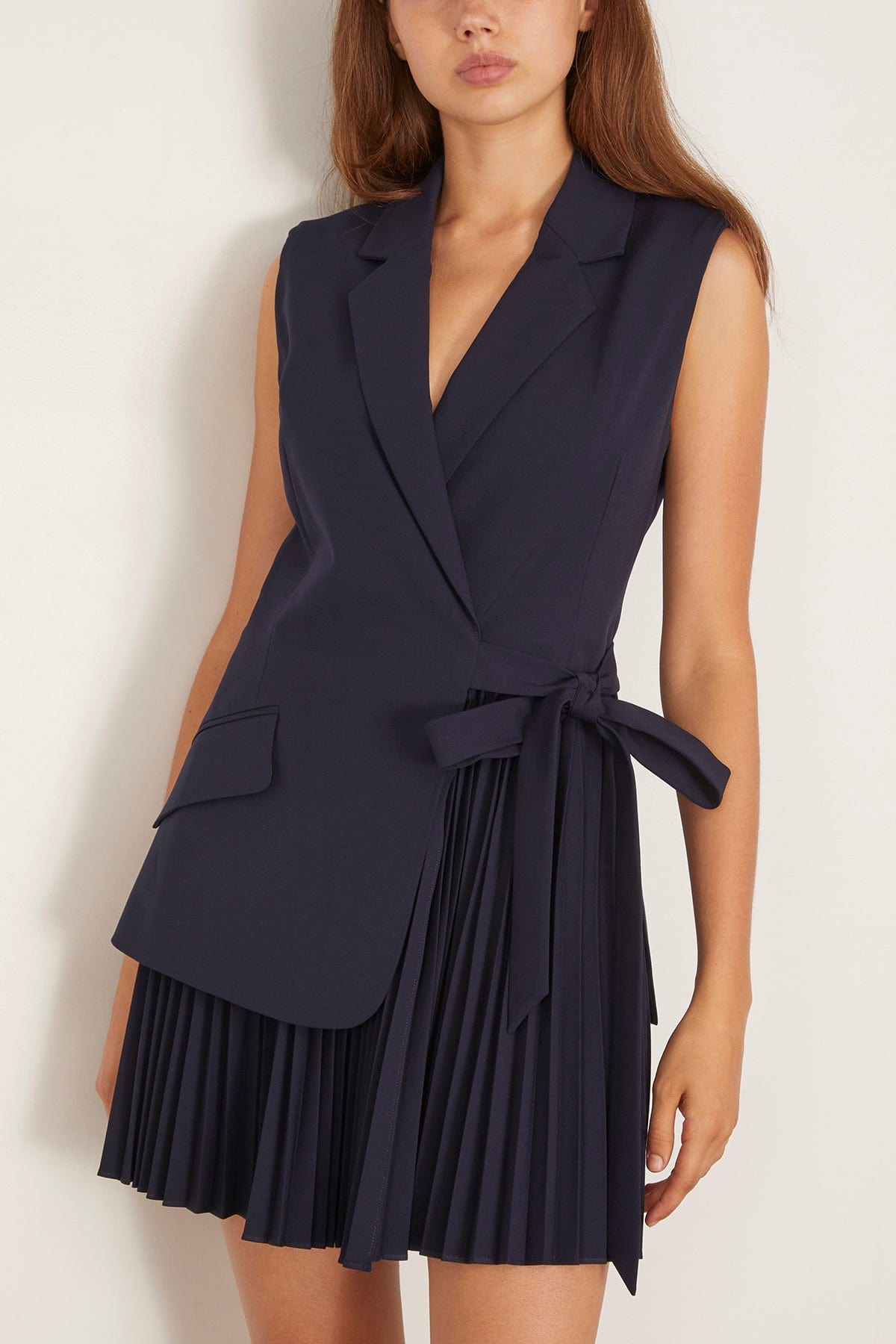 Simkhai Eman Sleeveless Mini Dress in Midnight