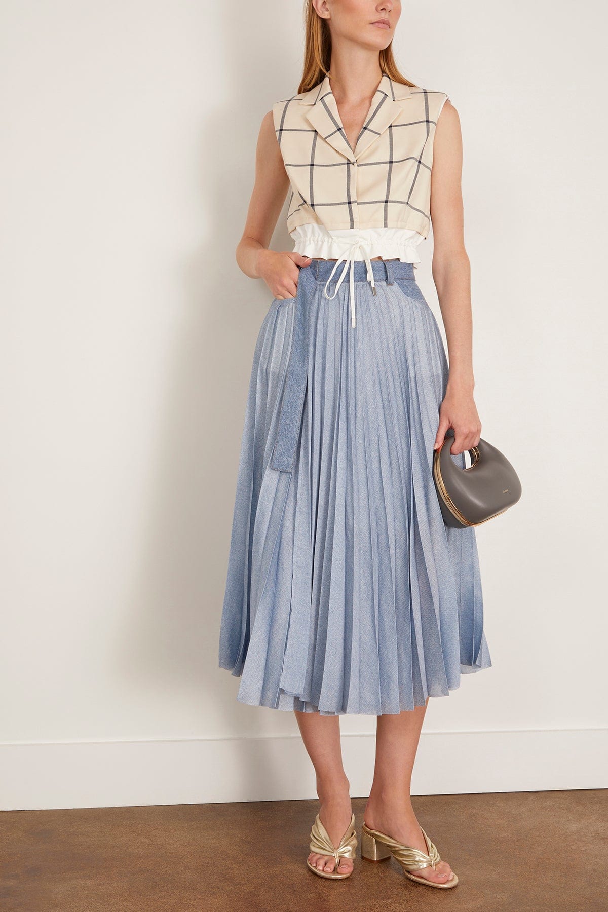 Simkhai Emmers Sleeveless Top in Eggshell Multi