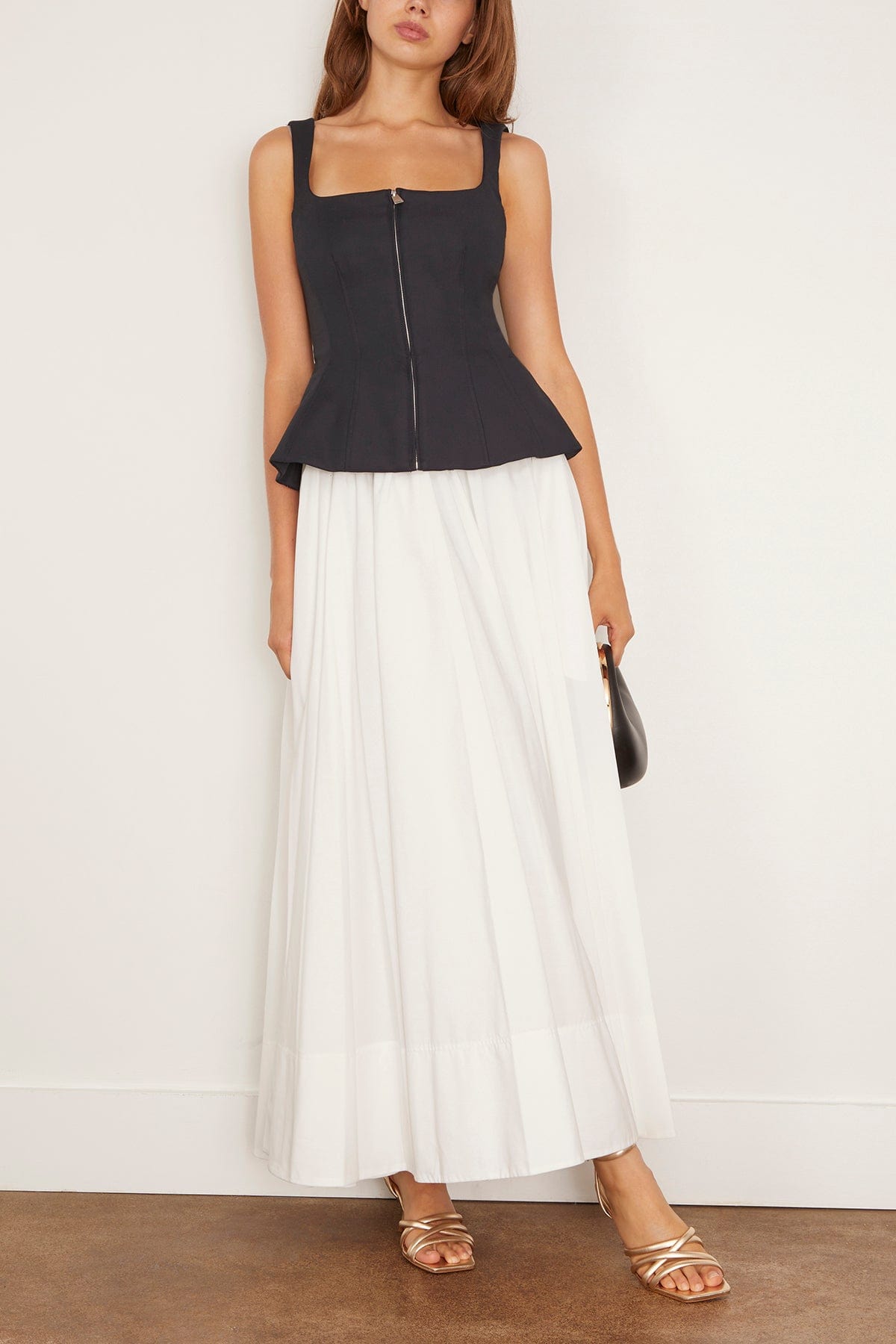 Simkhai Jolynn Sleeveless Midi Dress in Black Multi