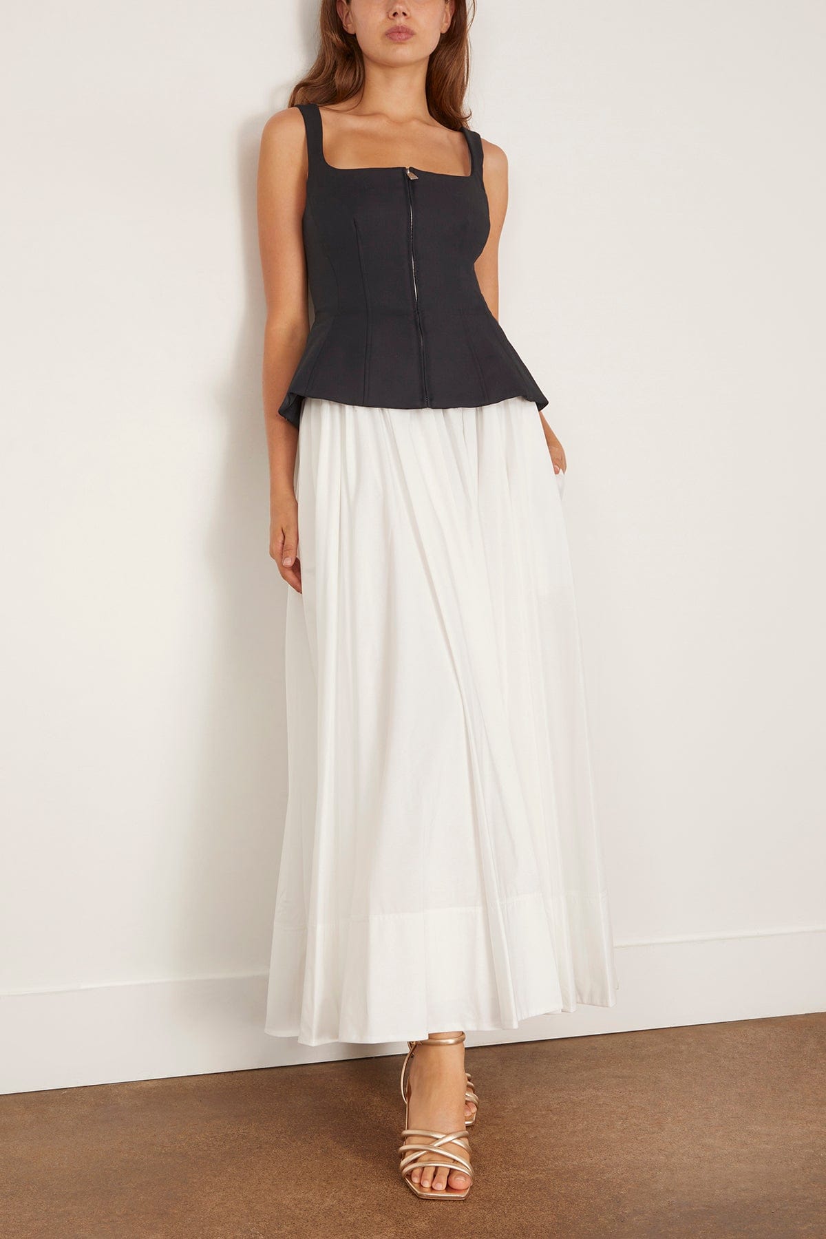 Simkhai Jolynn Sleeveless Midi Dress in Black Multi