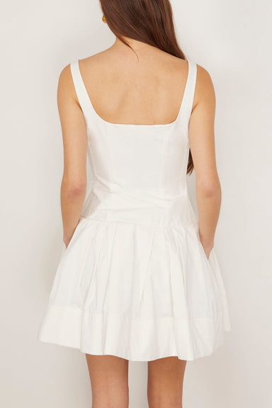 Lucy Sleeveless Mini Dress in White