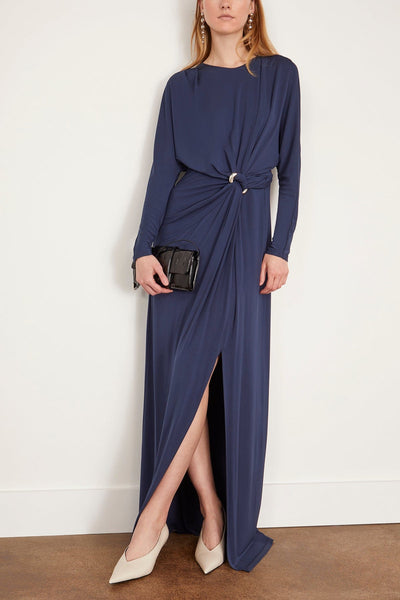 Simkhai Gowns Maisie Long Sleeve Dress in Midnight Simkhai Maisie Long Sleeve Dress in Midnight