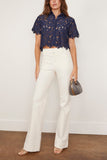 Simkhai Marjorie Camp Shirt in Midnight