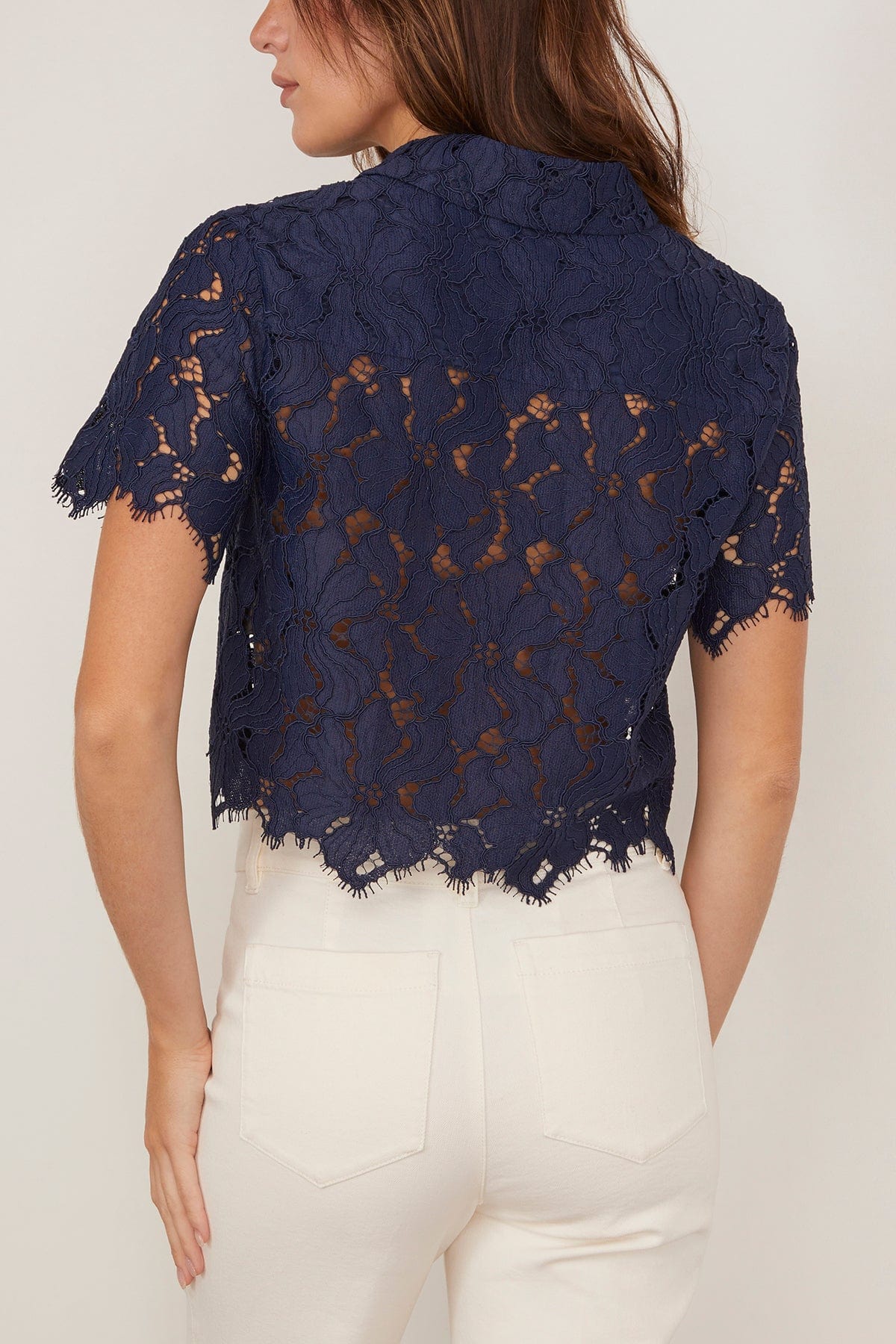 Simkhai Marjorie Camp Shirt in Midnight