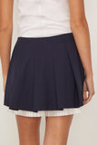Simkhai Suzie Pleated Skort in Midnight