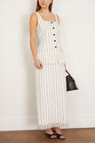 Simkhai Casual Dresses Xandria Sleeveless Midi Dress in Midnight Stripe Simkhai Xandria Sleeveless Midi Dress in Midnight Stripe