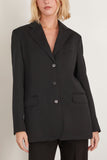 Simone Rocha Jackets Back Cut Out Bow Detail Jacket in Black Simone Rocha Back Cut Out Bow Detail Jacket in Black