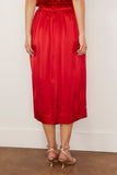 Simone Rocha Skirts Elasticated Gathered Ruffle Waist Tulip Skirt in Red Simone Rocha Elasticated Gathered Ruffle Waist Tulip Skirt in Red