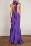 Simone Rocha Gowns Long Bow Detail Halter Bias Cut Dress in Purple Simone Rocha Long Bow Detail Halter Bias Cut Dress in Purple