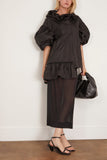 Simone Rocha Jackets Ruffle Detail Petal Sleeve Cagoule in Black Simone Rocha Ruffle Detail Petal Sleeve Cagoule in Black
