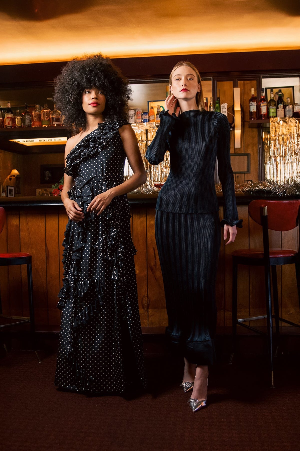 Delphine Gowns Angela Gown in Noir/Ivory Delphine Angela Gown in Noir/Ivory