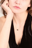 Stoned Fine Jewelry Black Onyx Mini Saucer Pendant in 18k Yellow Gold