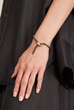 Stoned Fine Jewelry Nouveau Black Diamond Serpent Bracelet in 18k Rose Gold