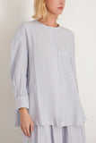 Toast Tops Garment Dyed Linen Oversized Shirt in Egg Blue TOAST Garment Dyed Linen Oversized Shirt in Egg Blue