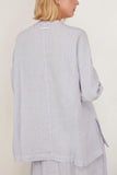 Toast Tops Garment Dyed Linen Oversized Shirt in Egg Blue TOAST Garment Dyed Linen Oversized Shirt in Egg Blue