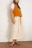 Toast Tops Quilted Cotton Linen Wrap Vest in Tilia Honey TOAST Quilted Cotton Linen Wrap Vest in Tilia Honey