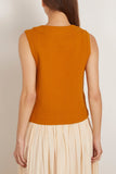 Toast Tops Quilted Cotton Linen Wrap Vest in Tilia Honey TOAST Quilted Cotton Linen Wrap Vest in Tilia Honey