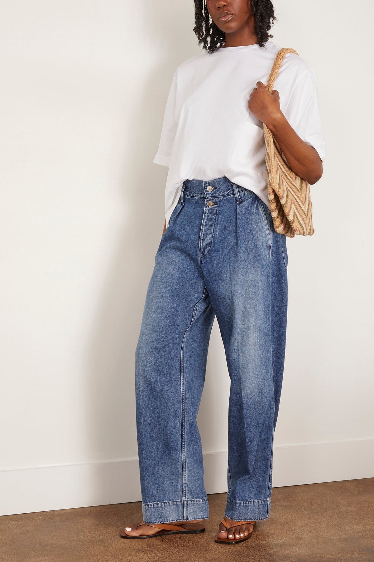 Tanaka Tops The Boxy Tee in White Tanaka The Boxy Tee in White