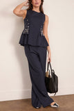 Tanya Taylor Adler Pant in Classic Navy
