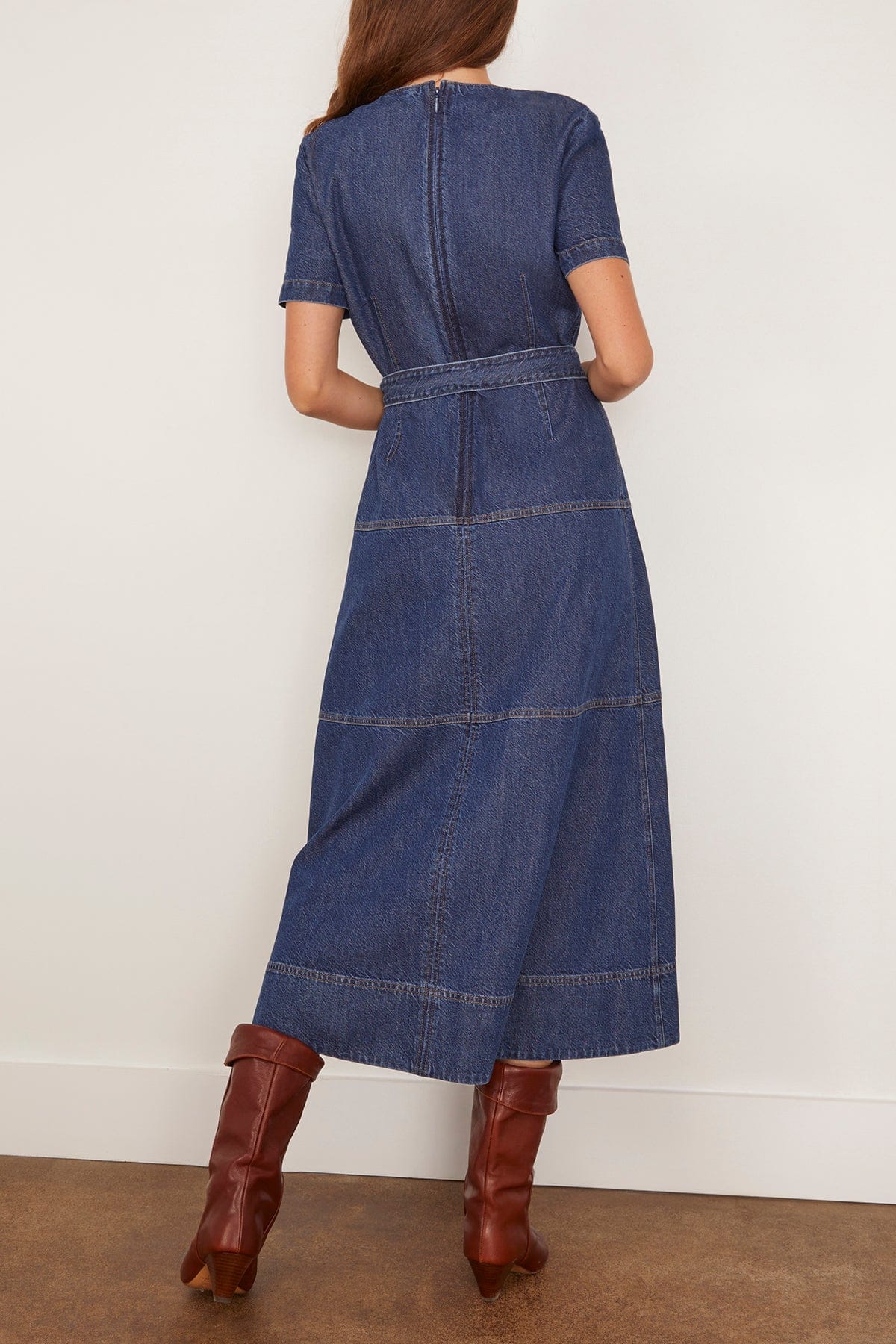 Tanya Taylor Ella Dress in Classic Indigo Blue