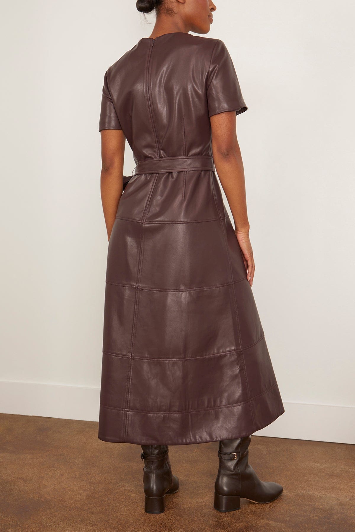 Tanya Taylor Ella Dress in Oxblood