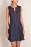 Tanya Taylor Glenda Denim Dress in Dark Indigo