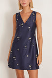Tanya Taylor Halston Dress in Midnight