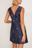 Tanya Taylor Halston Dress in Midnight