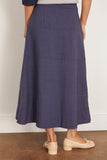 Tanya Taylor Hudson Skirt in Dark Chambray