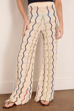 Tanya Taylor Lesley Knit Pant in Cream Multi