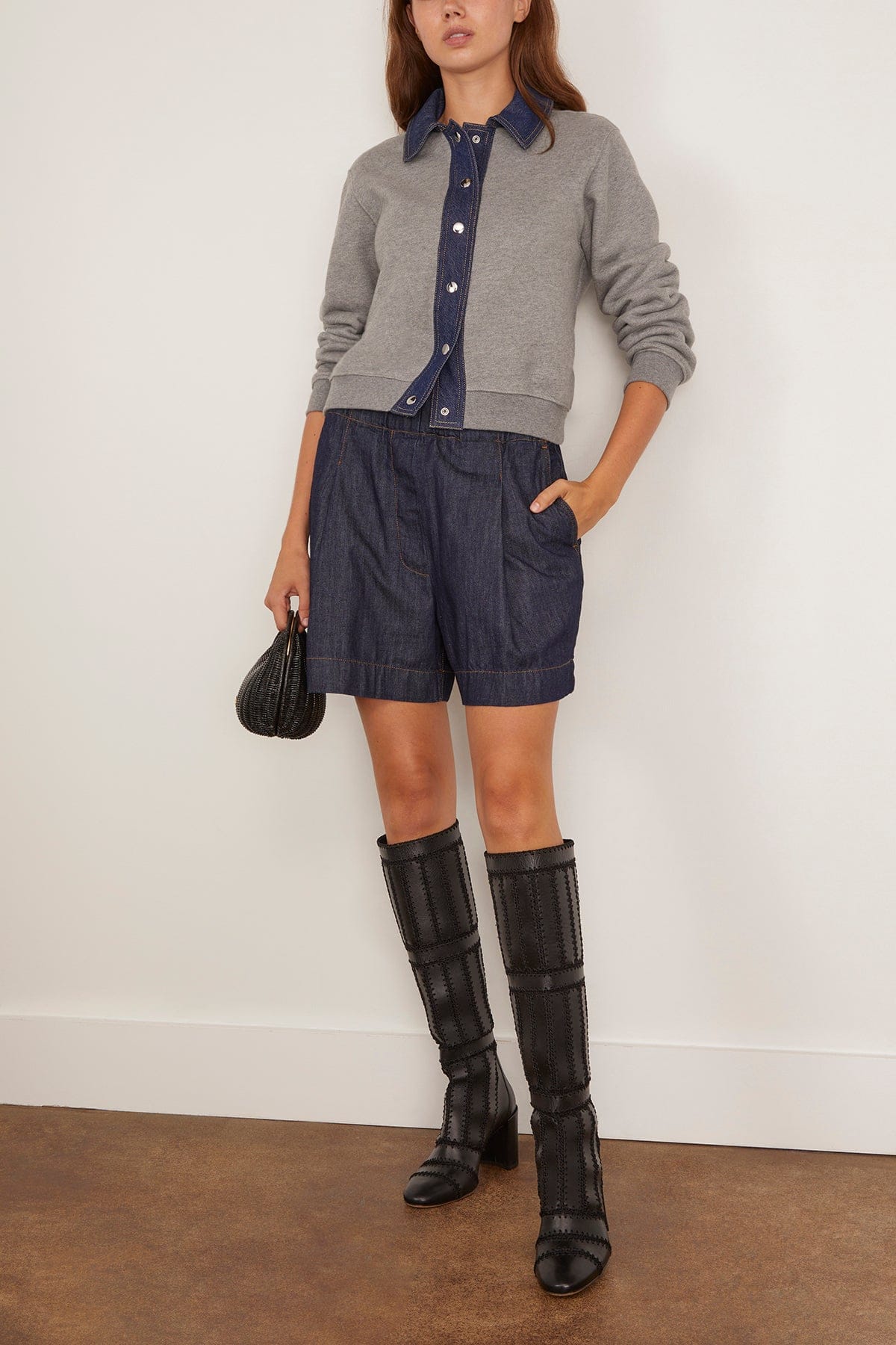 Tanya Taylor Rita Jacket in Heather Grey