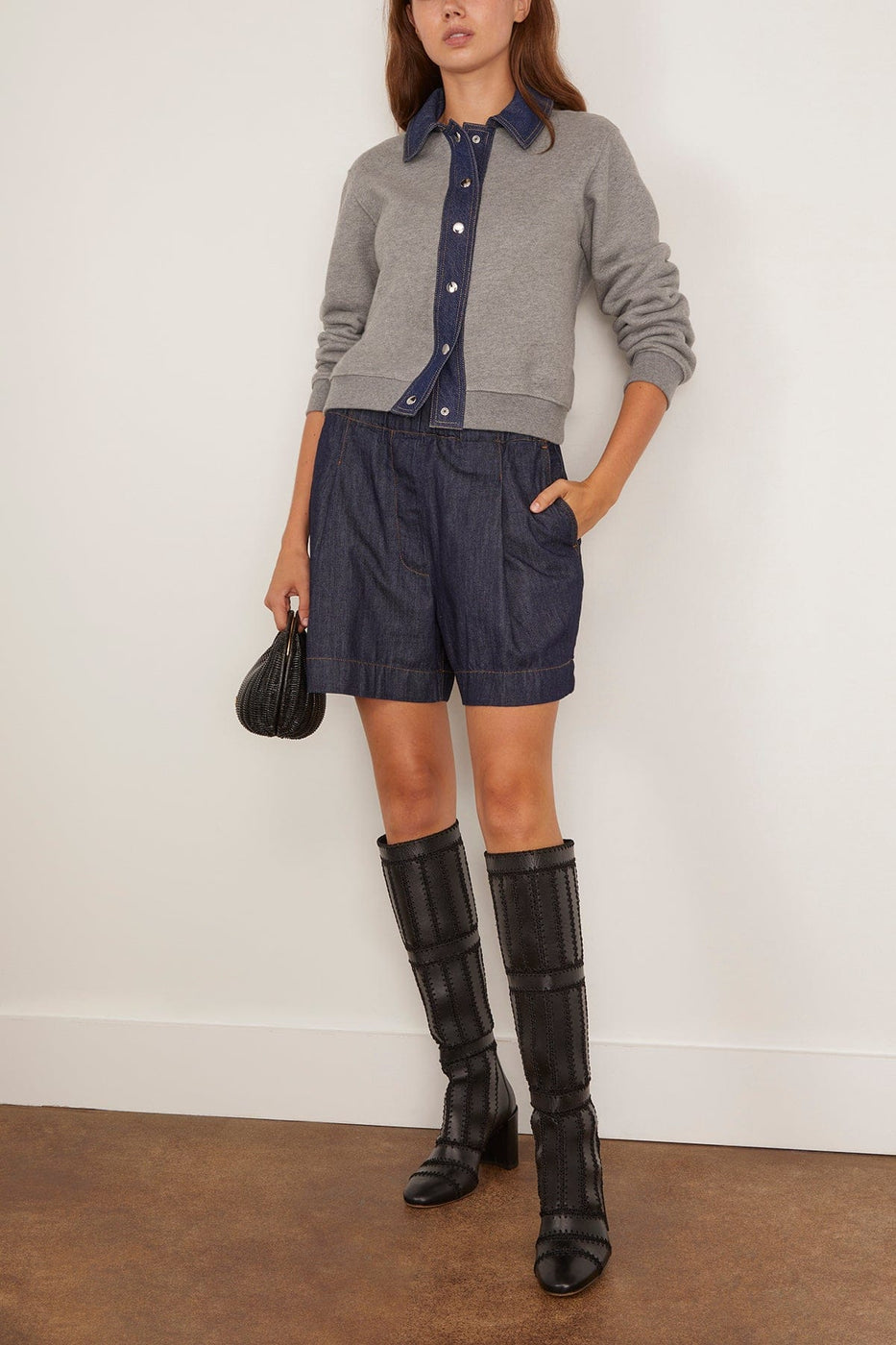 Tanya Taylor Rita Jacket in Heather Grey