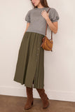 Tanya Taylor Shayna Dress in Heather Gray