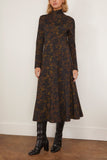 Tanya Taylor Thea Dress in Black Forest/Green Multi