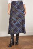 Tanya Taylor Thea Skirt in Maritime Blue/Army Multi