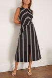 Tanya Taylor Theo Dress in Black/Cream